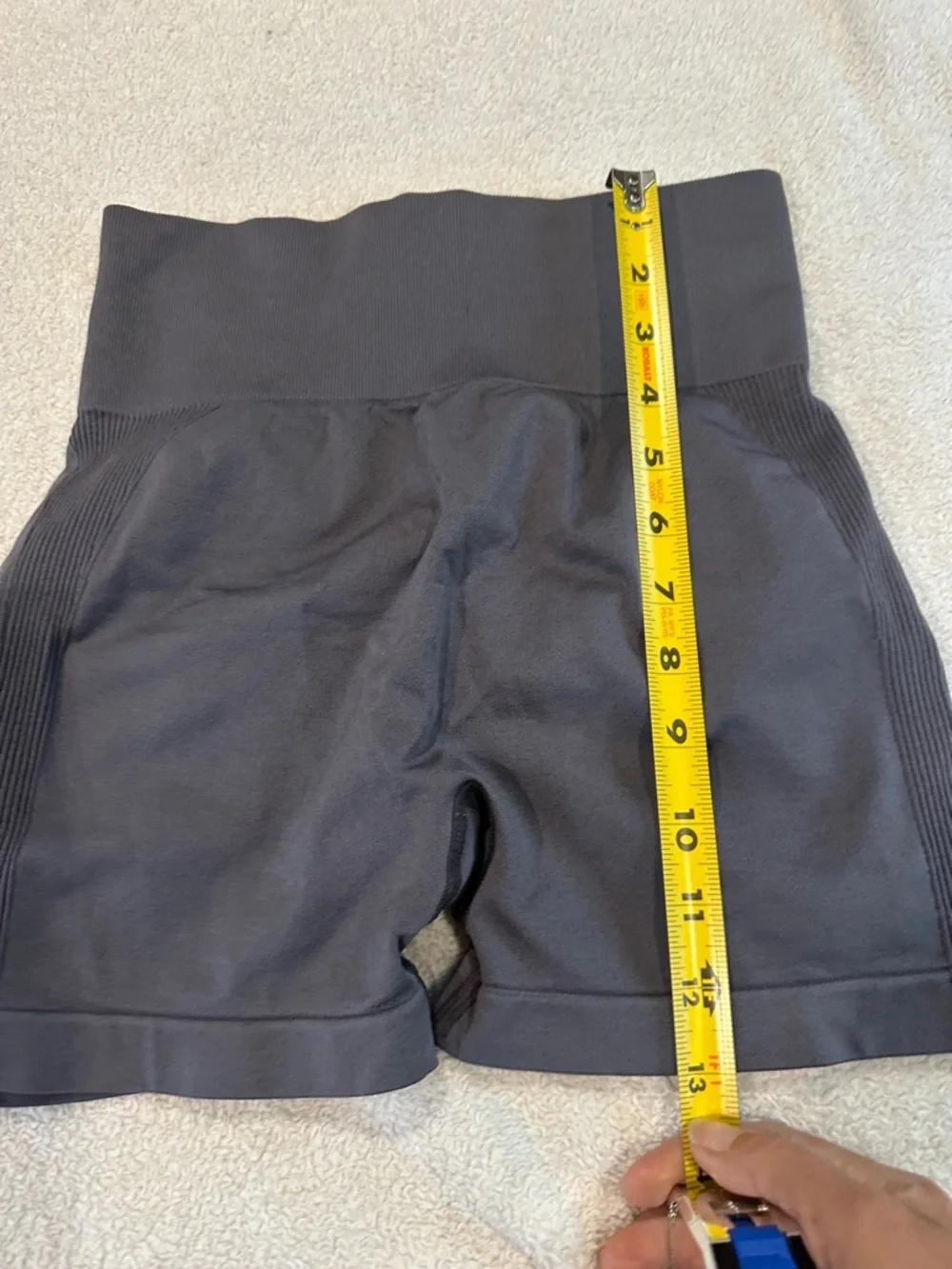 High-Waist Black Women's Active Shorts - Picture 5 of 6